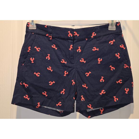 J.Crew Factory Lobster shorts sz 0 - Picture 1 of 7